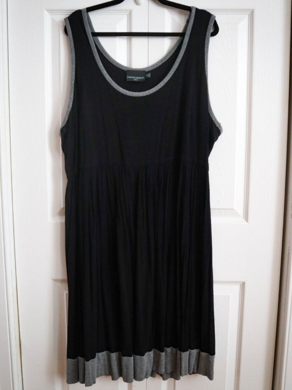 Cynthia Rowley Women's Plus Size 3x Summer Dress Sundress Beach Black & Gray